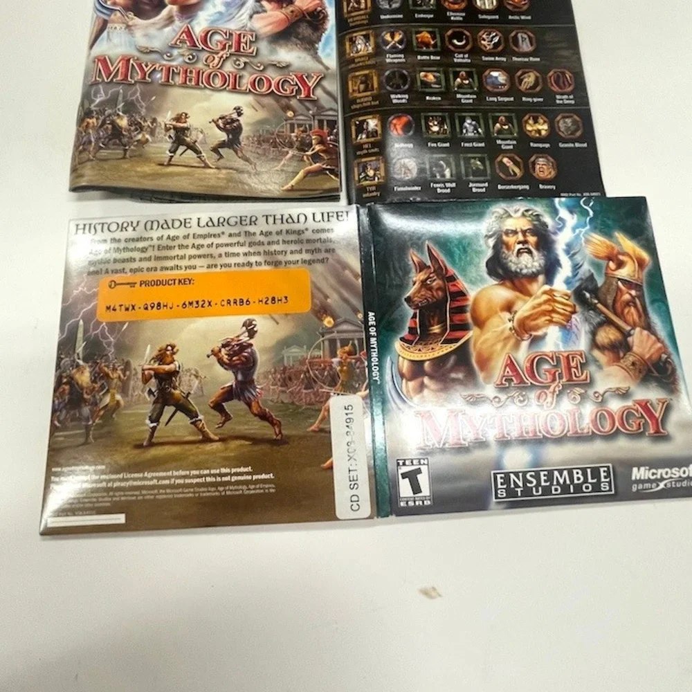 Age of Mythology PC Big Box 2002 Microsoft Ensemble Studios Complete RTS Game
